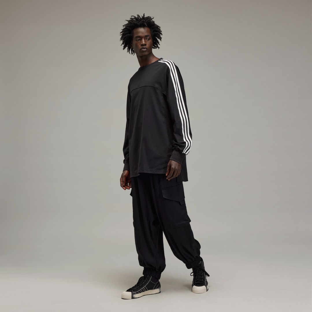 T shirt manches longues 3 bandes Y 3 - vue 8