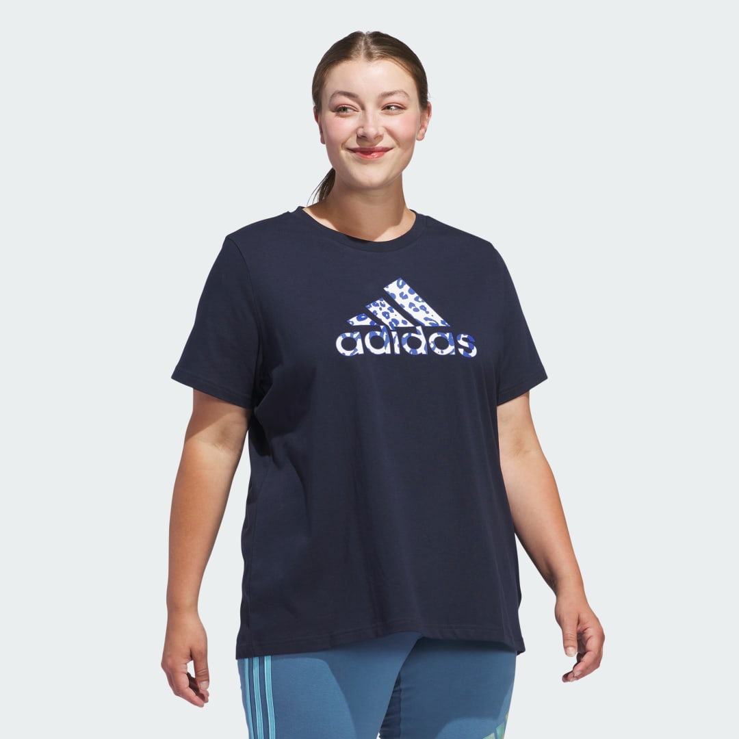 

adidas Camiseta Animal Print Estampada Mujer