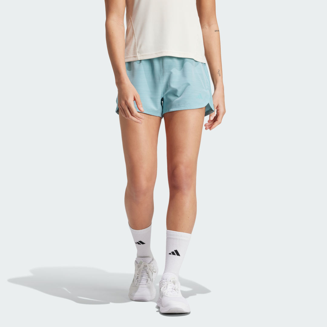 Adidas Performance Short PACER WVN HIGH Geweven trainingsshorts met hoge taille (1-delig)
