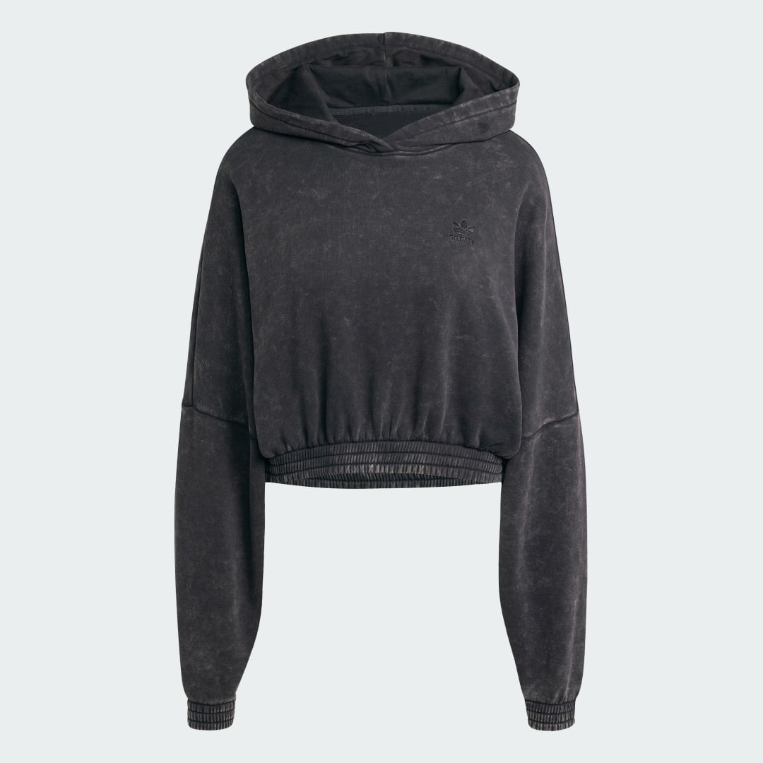 Acid Wash Crop Hoodie - vue 4