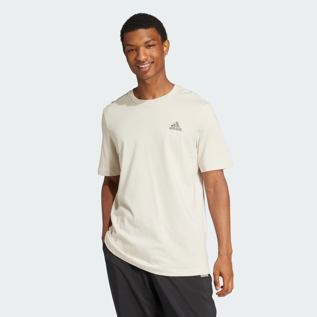 Adidas Essentials Single Jersey Geborduurd Small Logo T-shirt