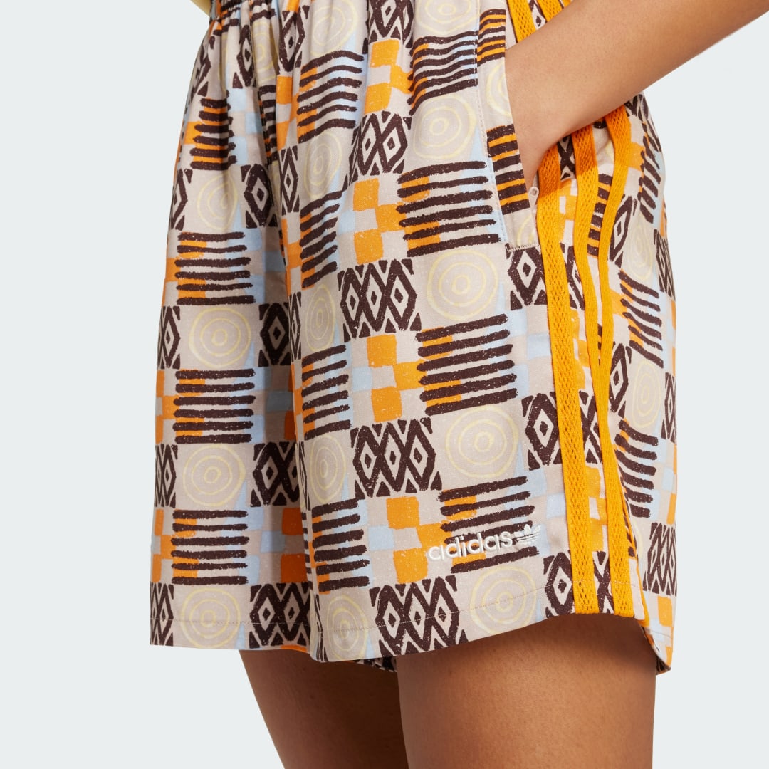 

adidas Shorts Alargados 80s Mujer, Multicolor/wonder taupe