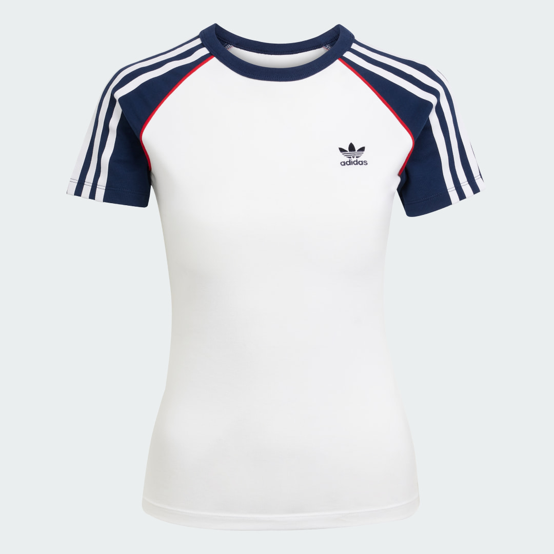 Adidas Adicolor 3-Stripes Raglan Slim-fit T-shirt