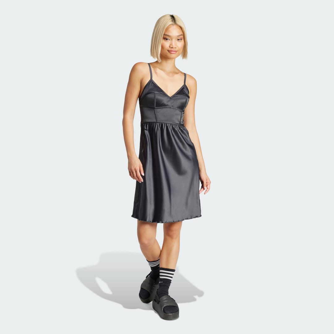 Adidas Originals Jurk met bandjes Black Dames