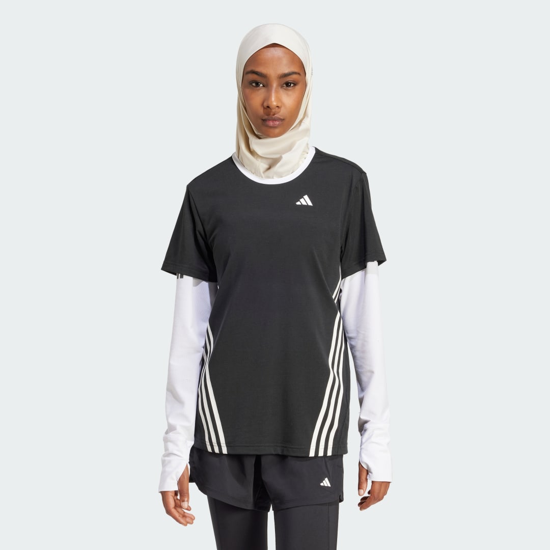 Adidas Trainicons Wrapping 3-Stripes T-shirt