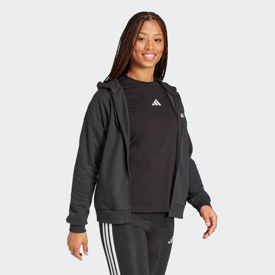Adidas Essentials Linear French Terry Ritshoodie