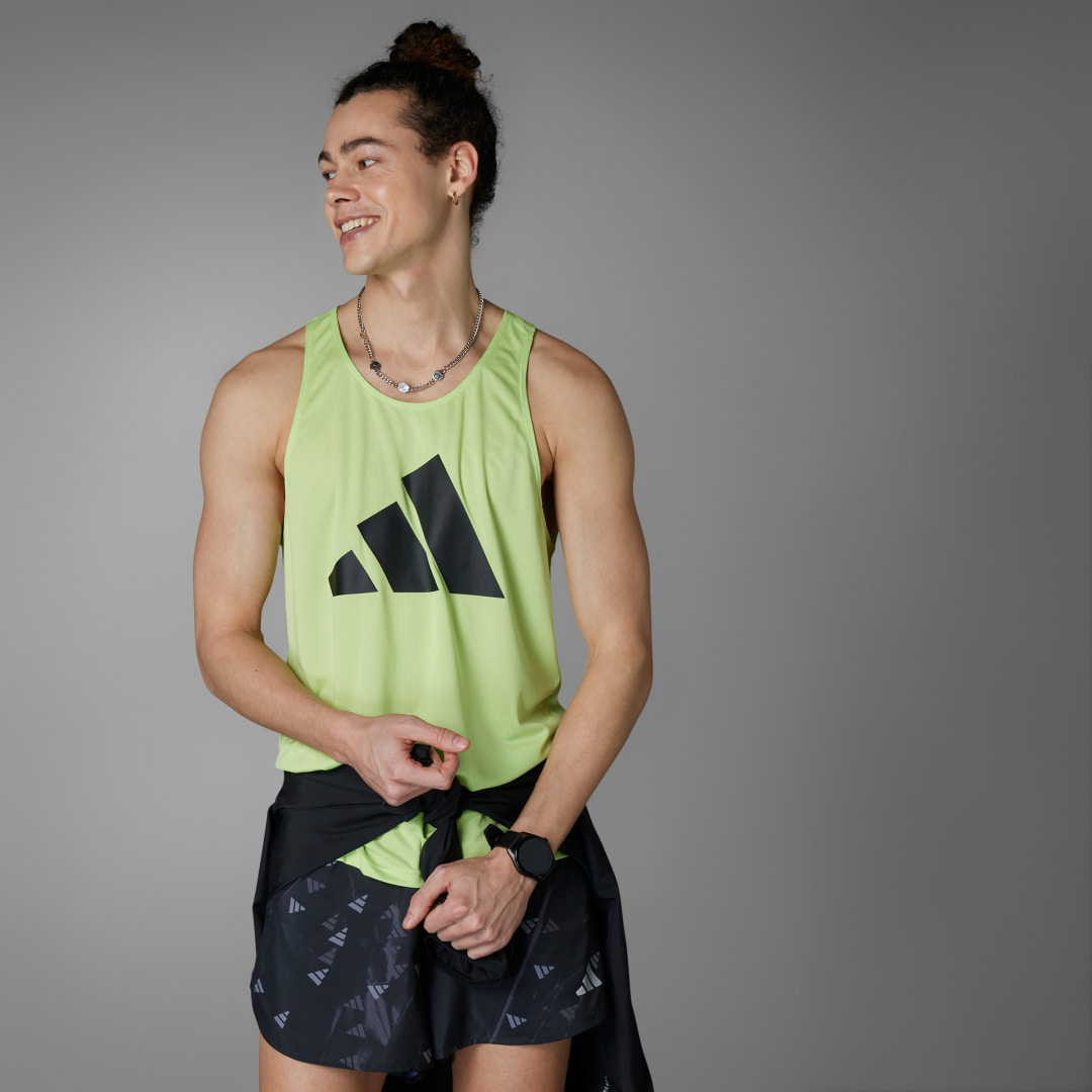 

adidas Playera sin Mangas Run It Hombre, Pulse lime