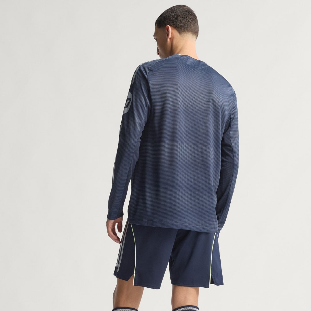 Adidas Real Madrid 25 26 Authentiek Uitshirt met Lange Mouwen