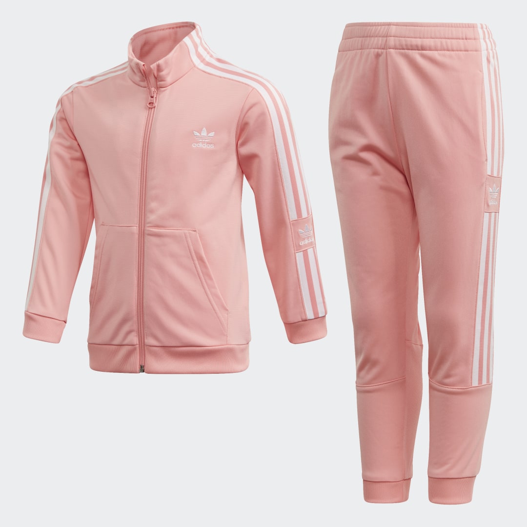 Женский розовый костюм adidas Original-h4