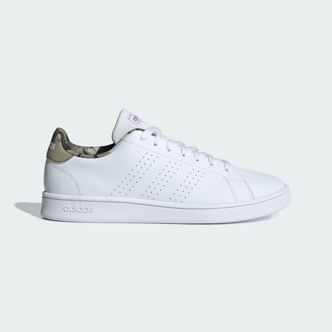 

adidas Tenis Advantage Base Unisex, Blanco/blanco/orbit verde