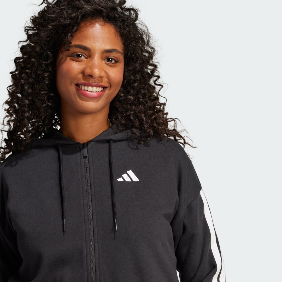 Adidas Essentials 3-Stripes French Terry Ritshoodie