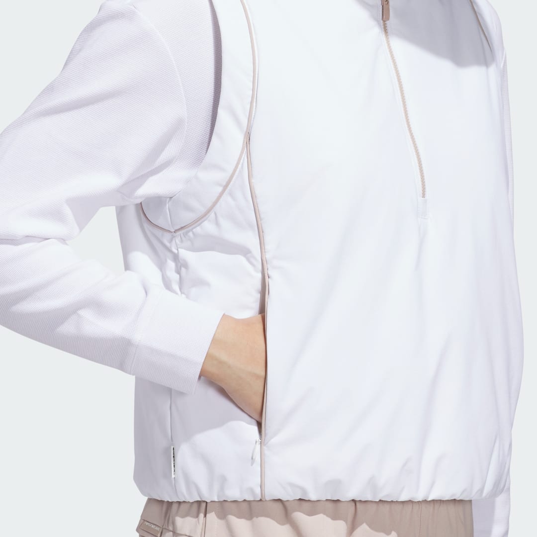 Adidas Beyond Twistweave Loose Quarter-Zip Mouwloos Shirt