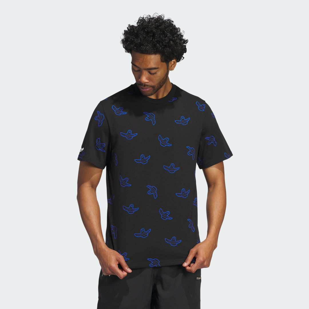 

adidas Camiseta Shmoofoil Estampada Hombre, Negro