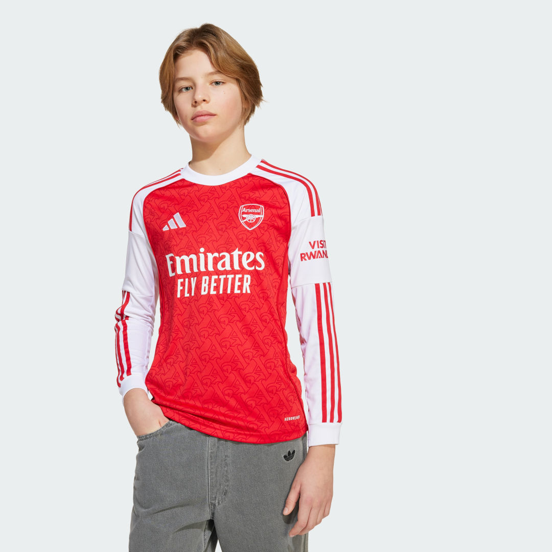Adidas Arsenal 25 26 Thuisshirt met Lange Mouwen Kids