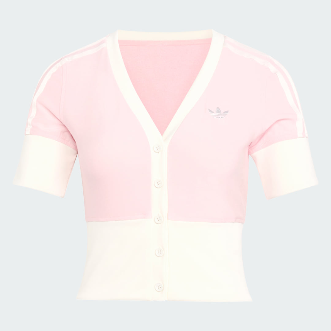 T SHIRT À COL EN V AVEC BOUTONS - vue 8