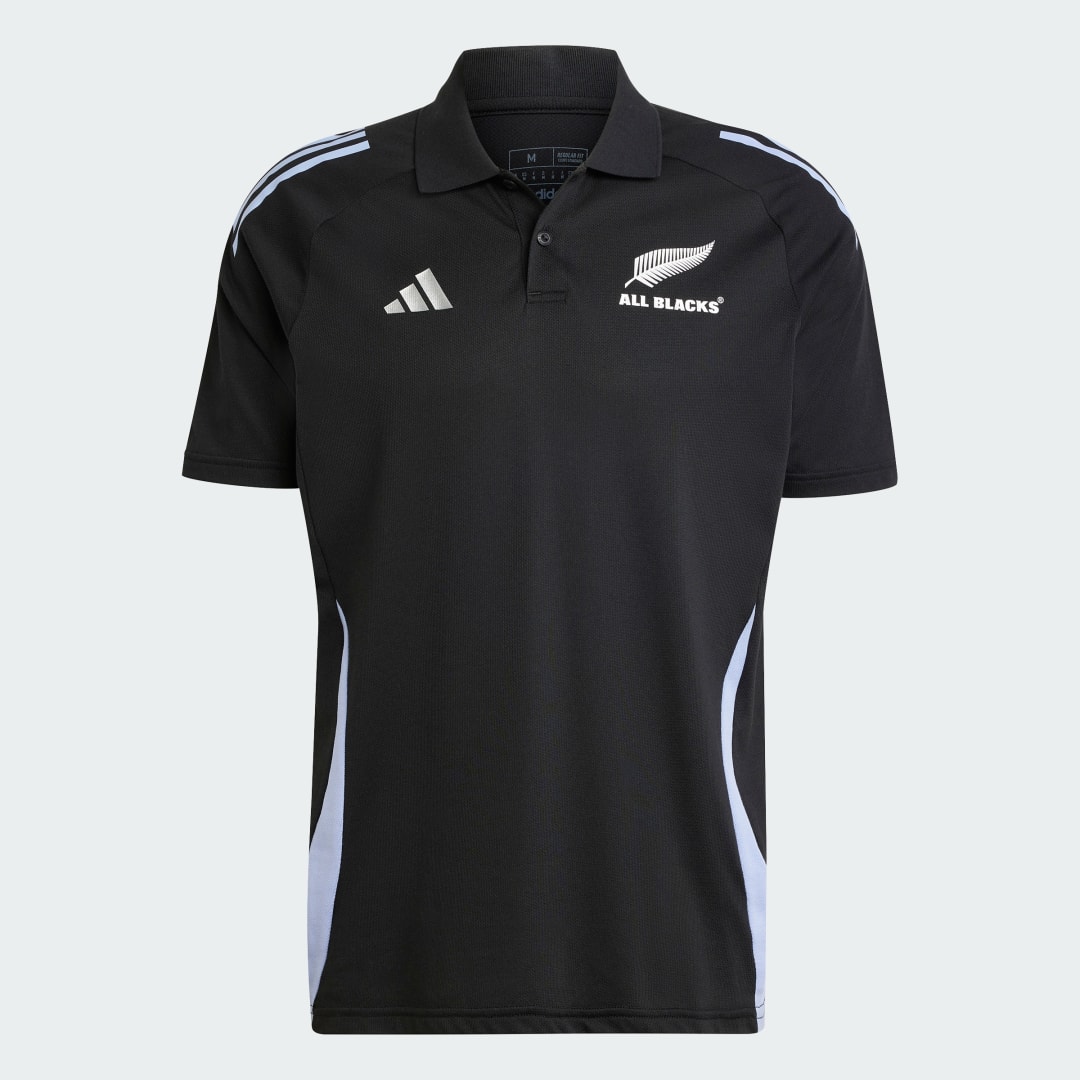 Adidas All Blacks Rugby Poloshirt met Korte Mouwen