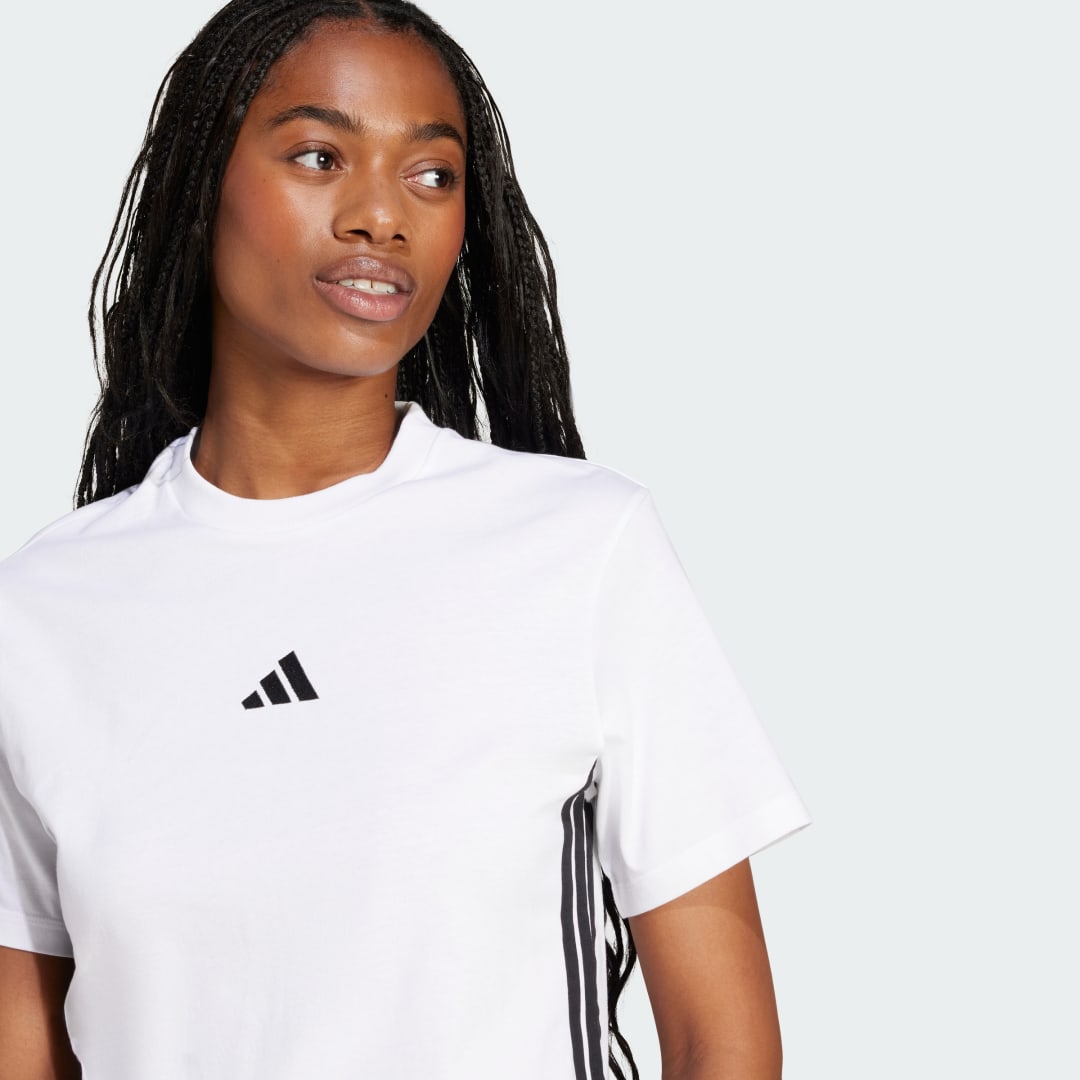 Adidas Essentials 3-Stripes Katoenen T-shirt