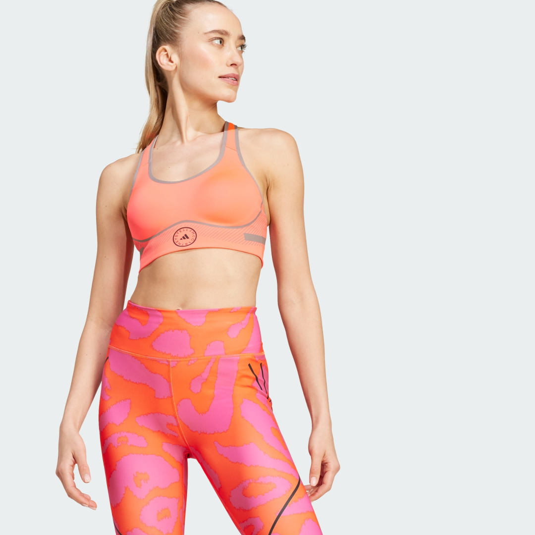 

adidas Top Deportivo Truepace Adidas by Stella Mccartney Soporte Alto Mujer, Signal rosa