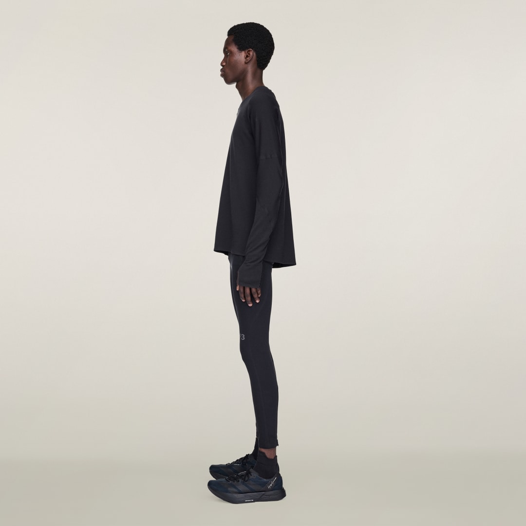 T shirt Y 3 Running Long Sleeve - vue 2