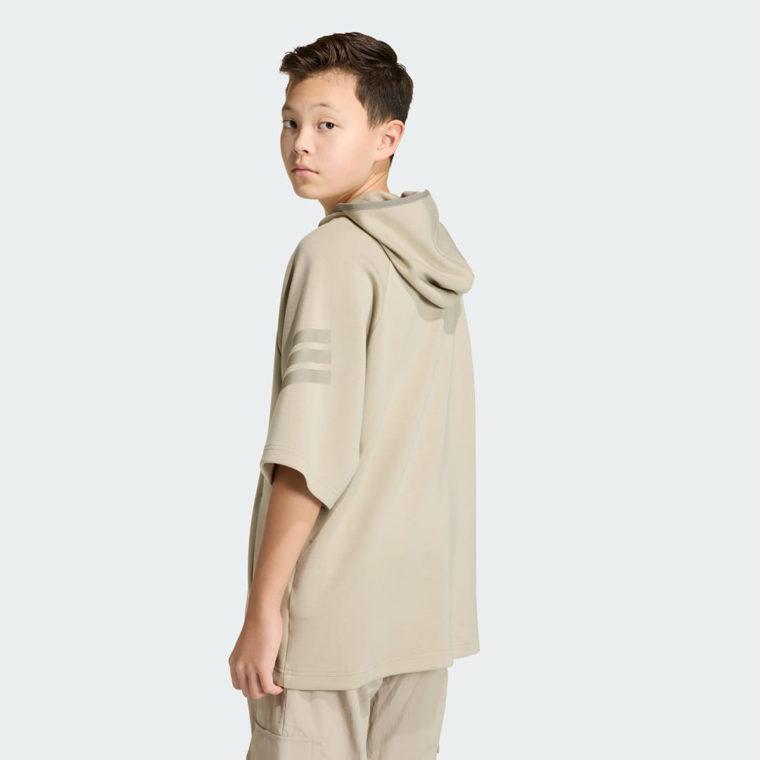 HOODIE FUTURE ICONS 3 STRIPES SHORT SLEEVE - vue 8