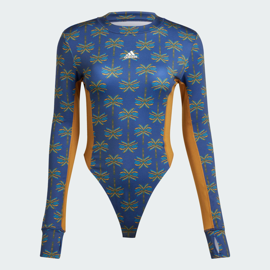 Adidas x FARM Rio Body Leotard met Lange Mouwen