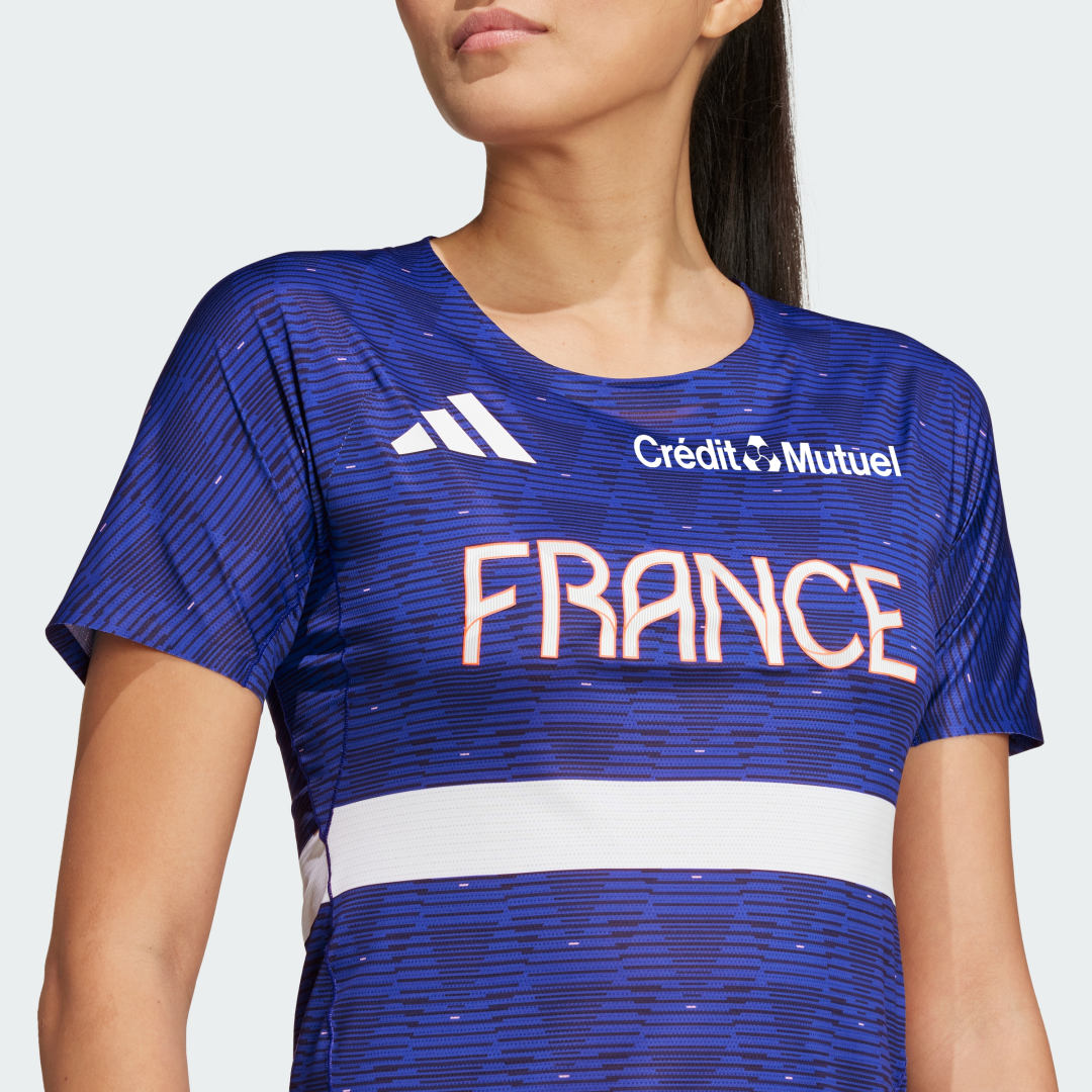 Adidas Team France Athletisme T-shirt Dames