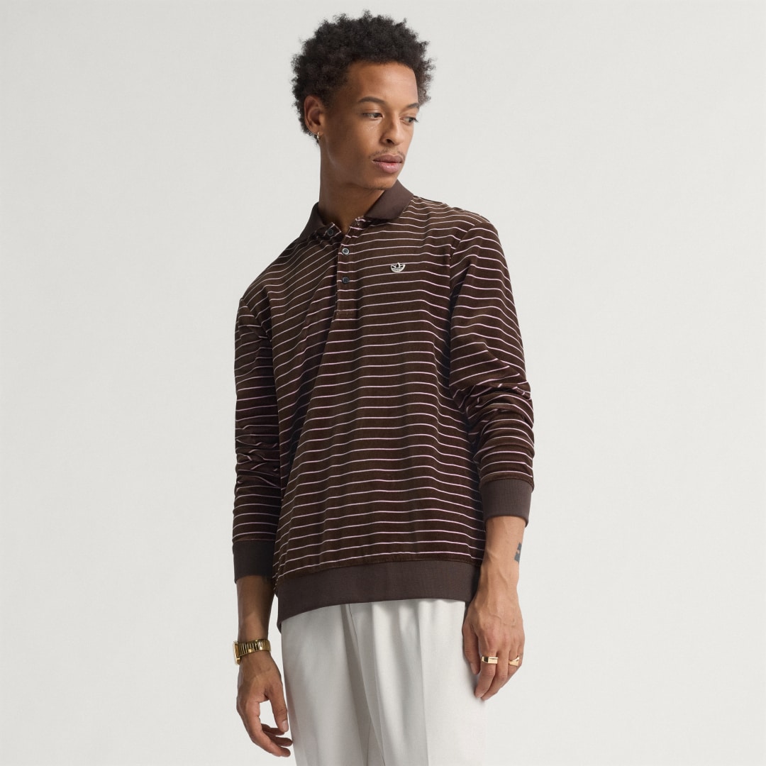 Adidas Originals Velour Longsleeve Polo