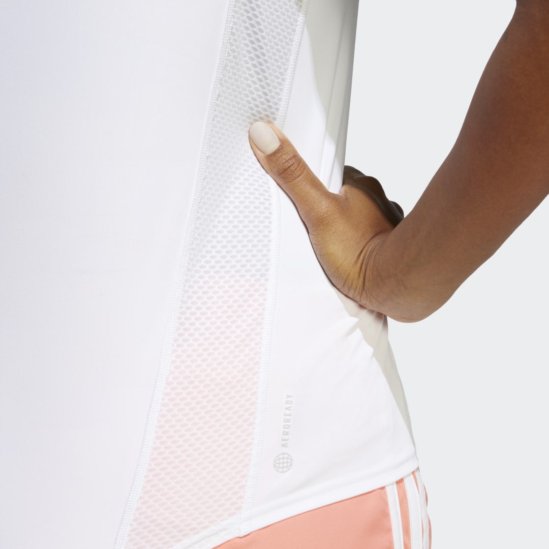 

adidas Playera Own the Run Mujer, Blanco