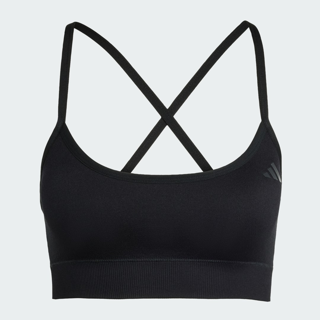 Brassière matelassée maintien léger maille Workout Essentials - vue 4