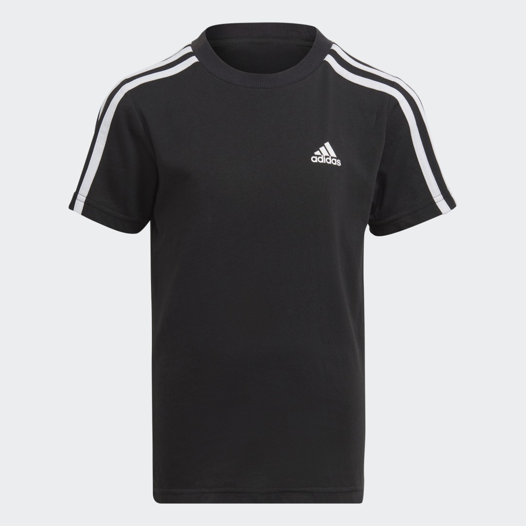 

adidas Camiseta Essentials 3 Rayas Algodón Niño, Blanco