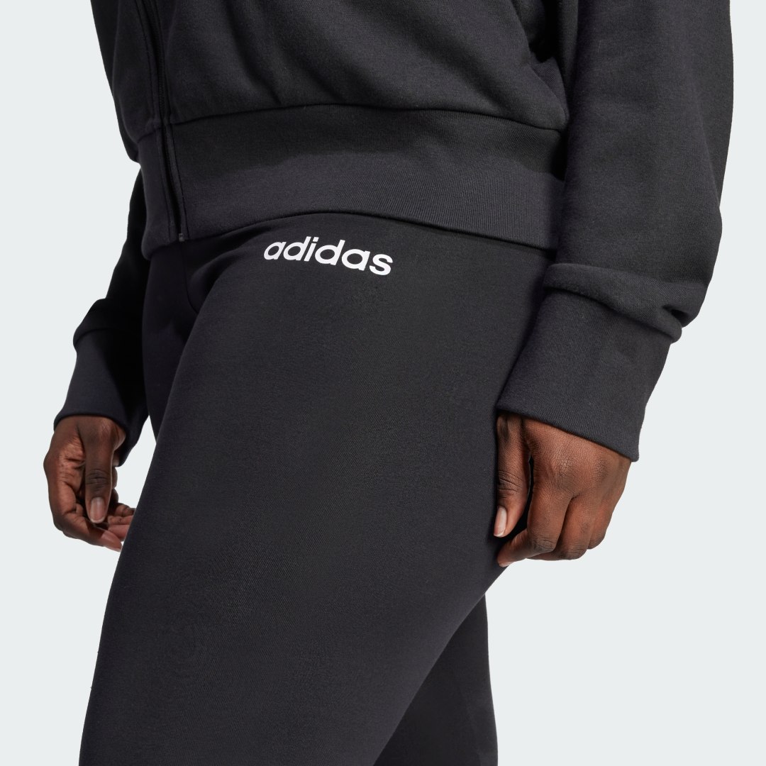 Adidas Essentials Linear Katoenen Legging (Grote Maat)