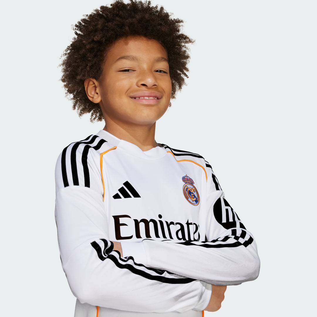 Adidas Real Madrid 25 26 Longsleeve Thuisshirt Kids