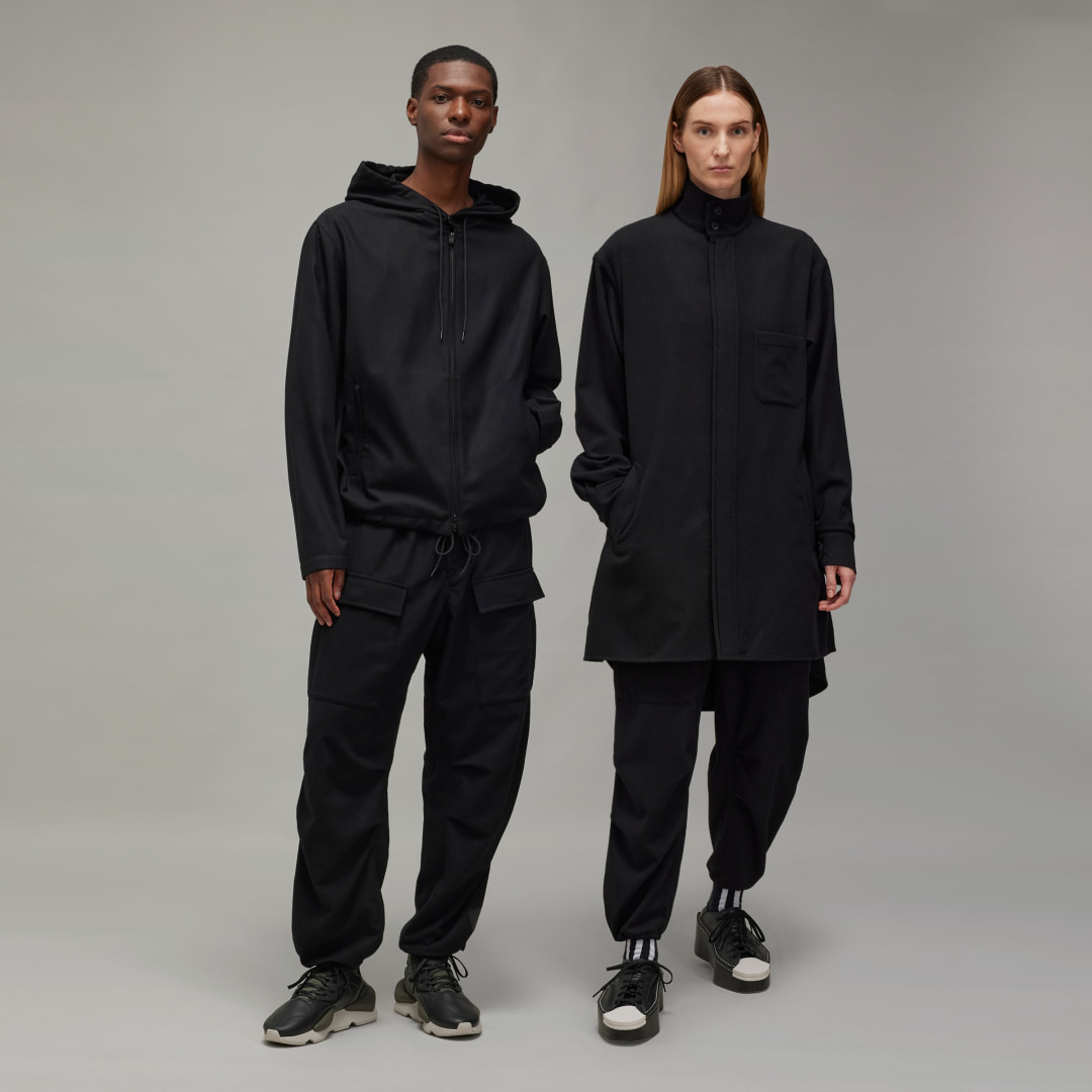 Y-3 Cargo Flannel Broek Black Heren