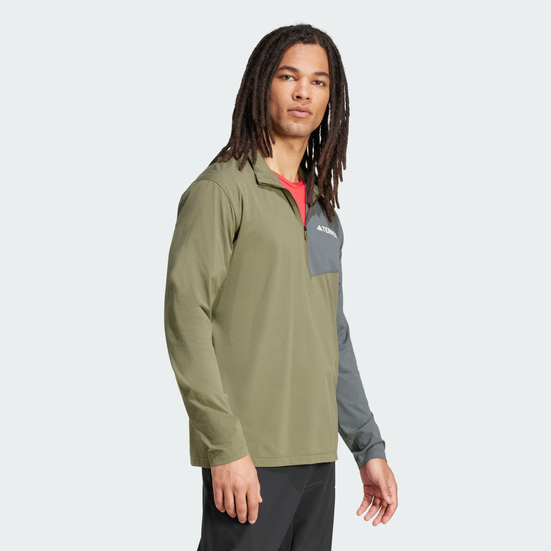 Adidas Terrex Multi Climacool Longsleeve met Halflange Rits