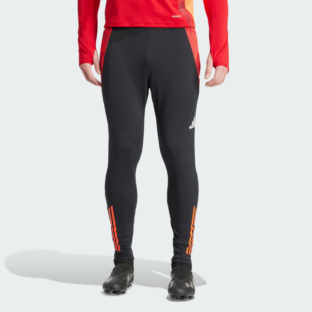 Adidas Wales Tiro 24 Training Track Pants Black App Solar Red- Heren Black App Solar Red
