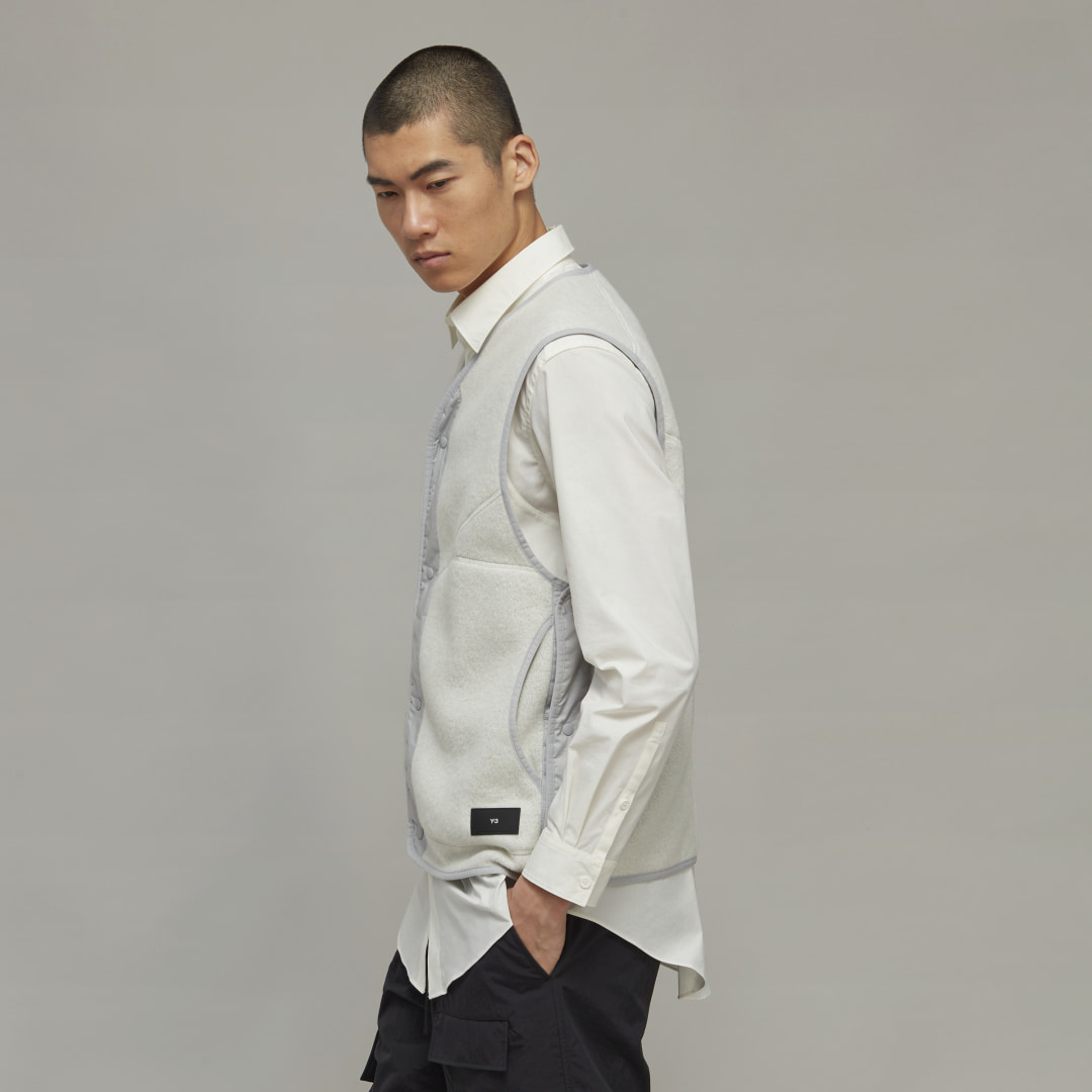 

adidas Fleece Vest Unisex, Crema blanco