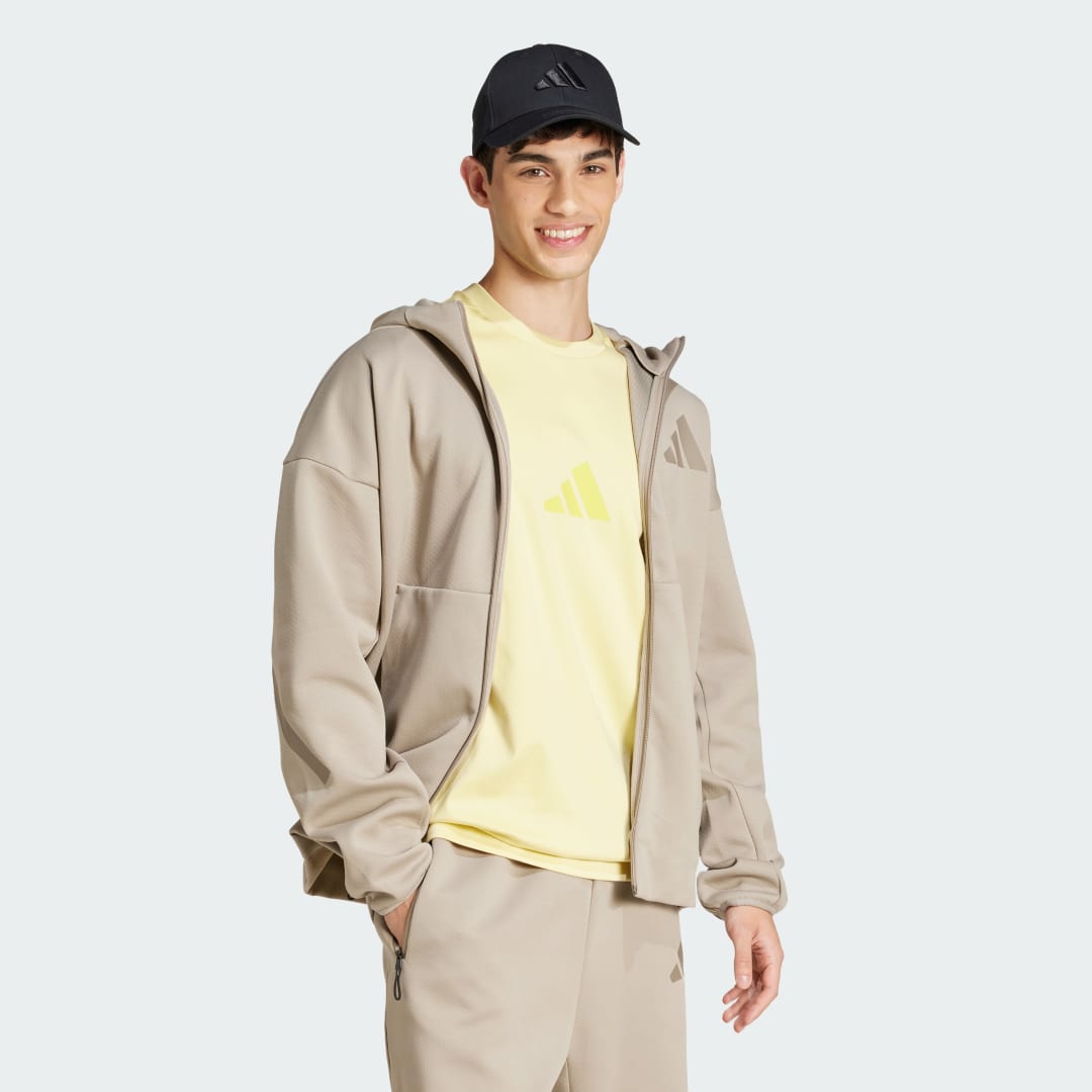 Nouvelle veste de survêtement à capuche entièrement zippée Z.N.E.