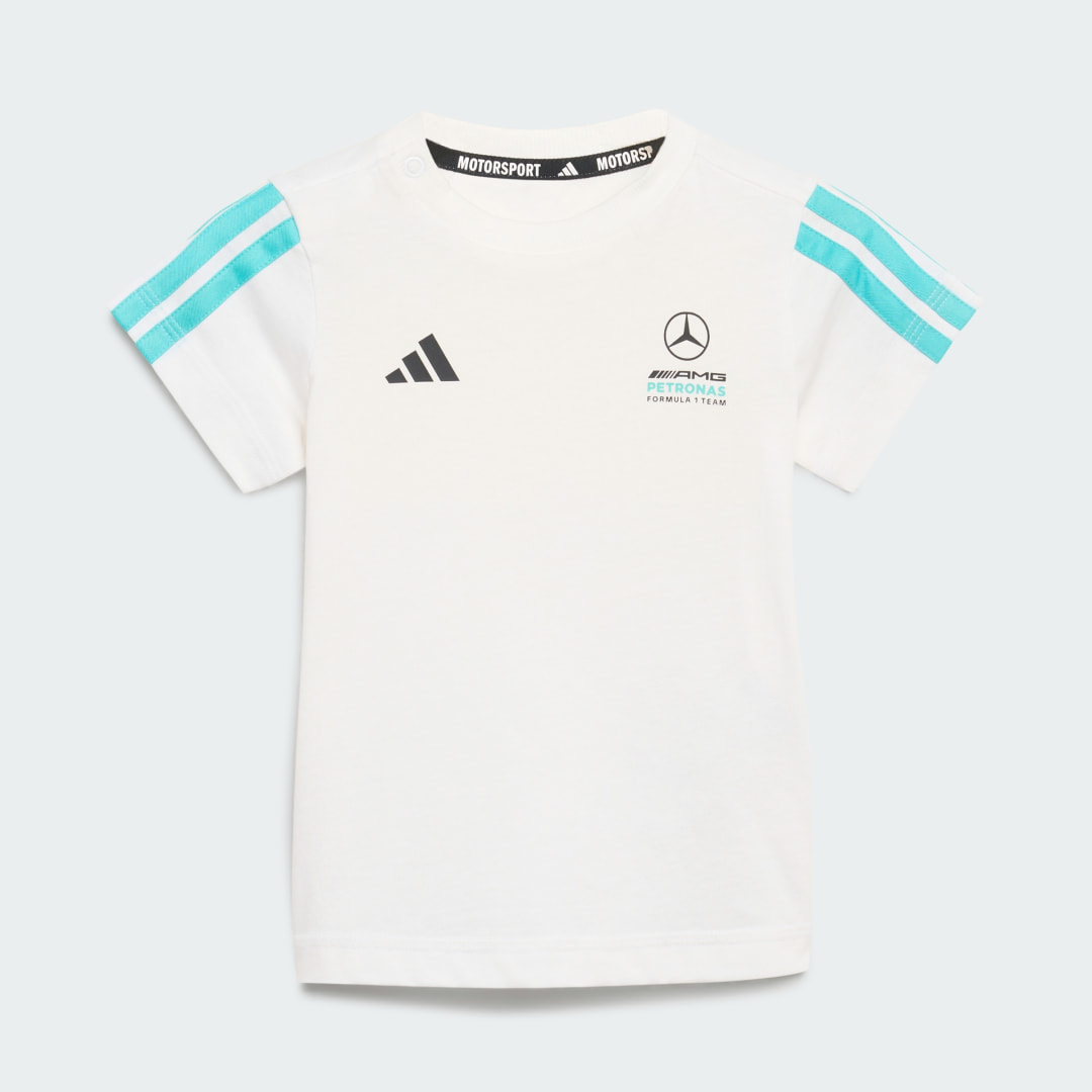 ENSEMBLE BÉBÉ MANCHES COURTES MERCEDES AMG PETRONAS FORMULA1 TEAM DNA - vue 3