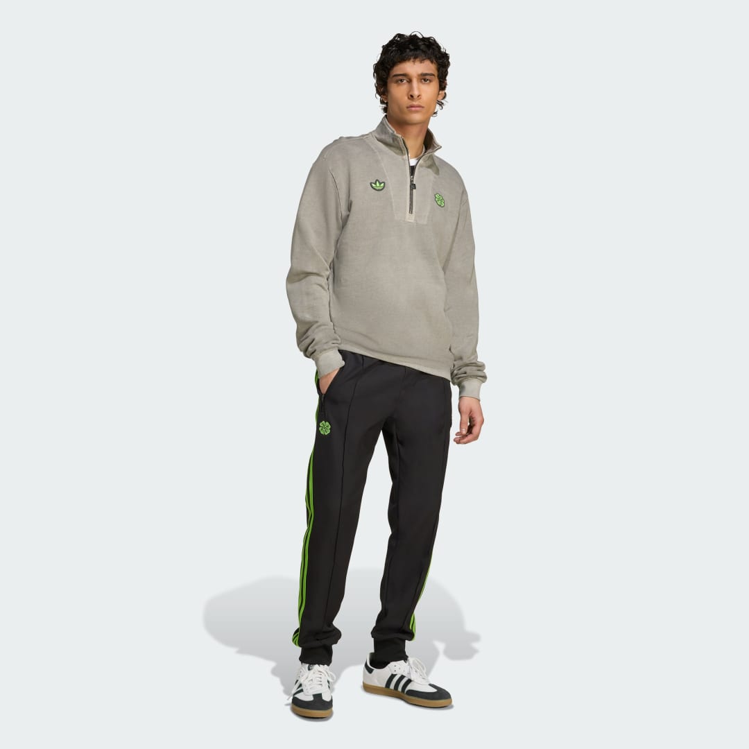 Thumbnail - Celtic FC Terrace Icons Half-Zip Pullover