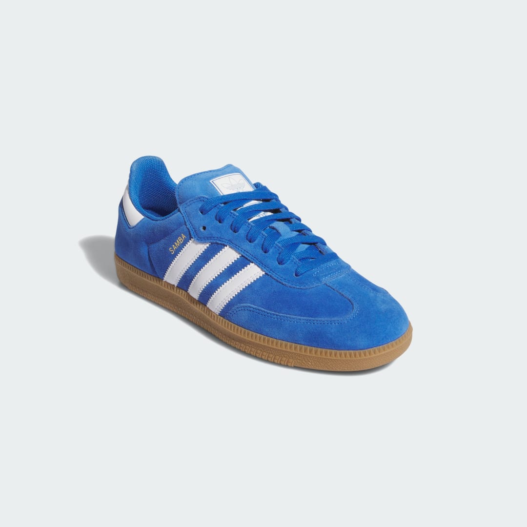 Adidas Samba sneaker Blue Bird / Cloud White / Gold Metallic