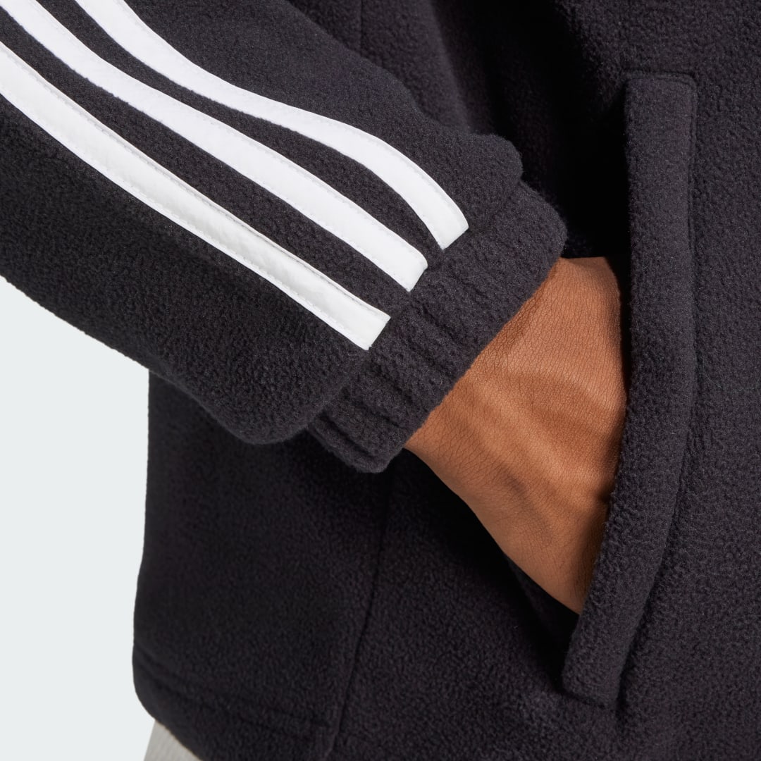 Adidas Adicolor 3-Stripes Teddy Fleece Hoodie