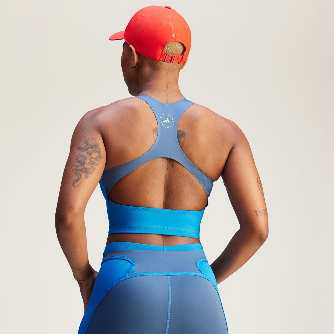 Crop top zippé bicolore adidas by Stella McCartney - vue 2