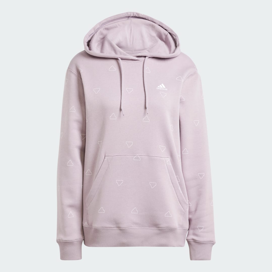 Adidas Essentials Monogram Regular Fleece Graphic Hoodie