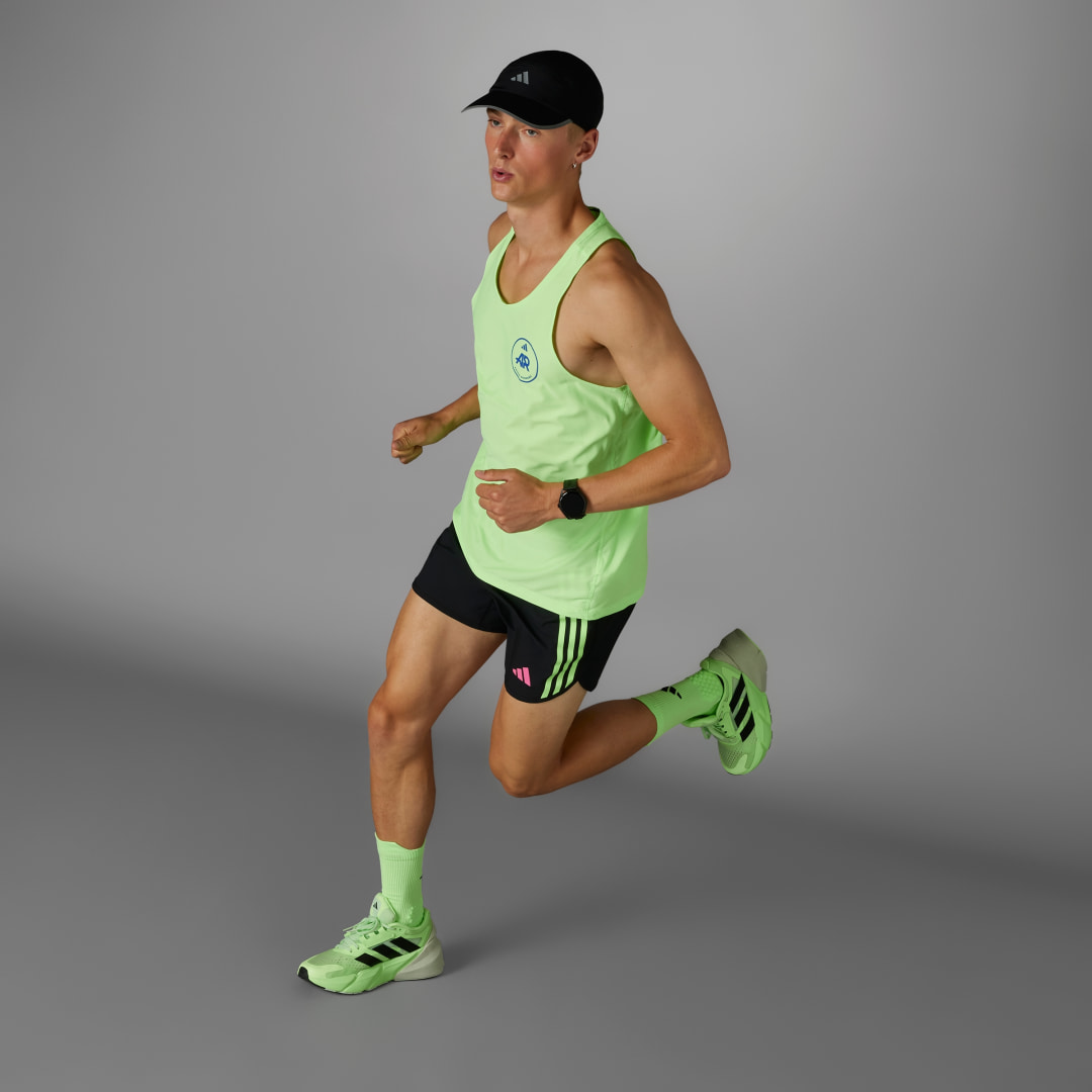 

adidas Polera sin Mangas Own the Run Adidas Runners Hombre, Verde spark