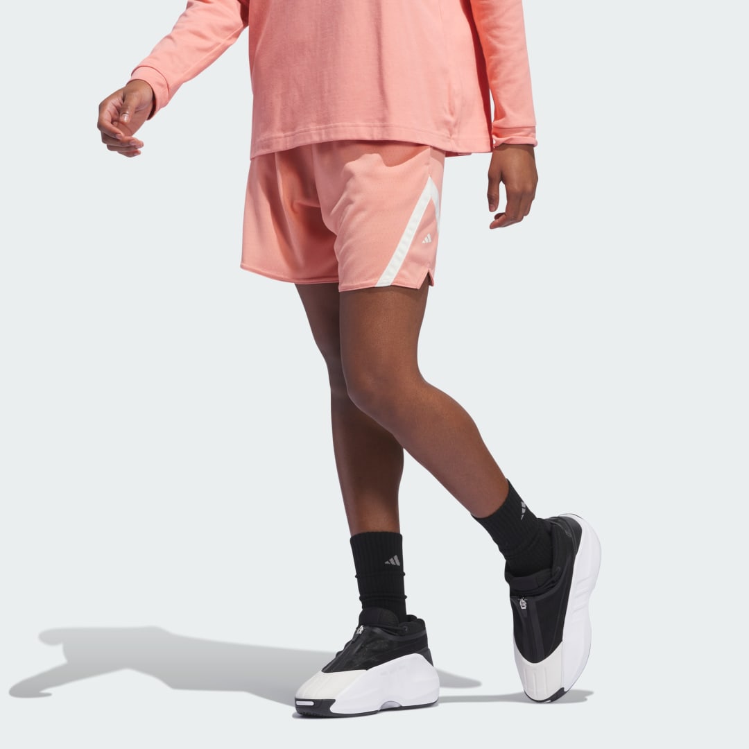 Image of adidas Select Basketball Shorts Wonder Clay XS - Women Basketball Shorts