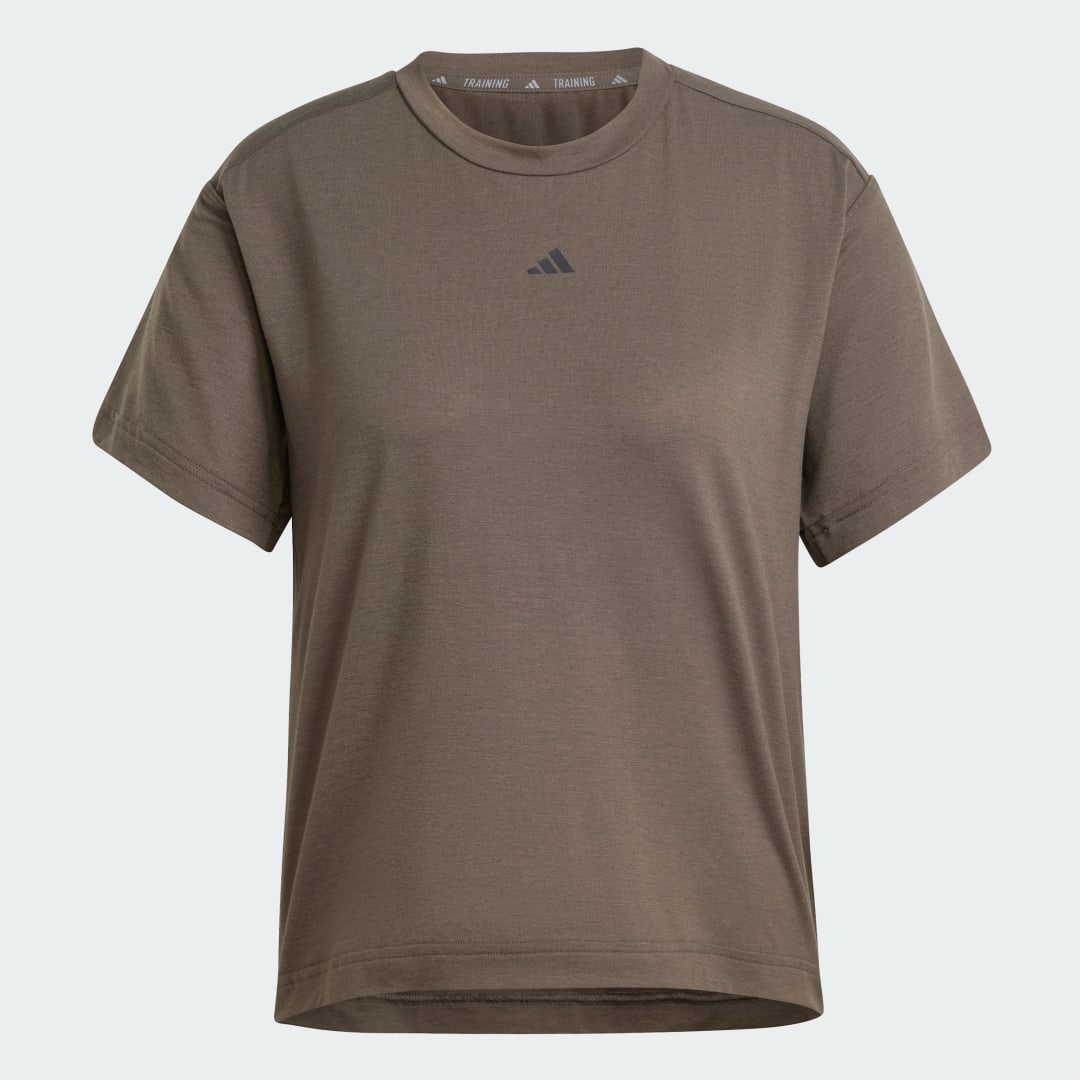 Adidas Power Back-Cutout 3-Stripes T-shirt