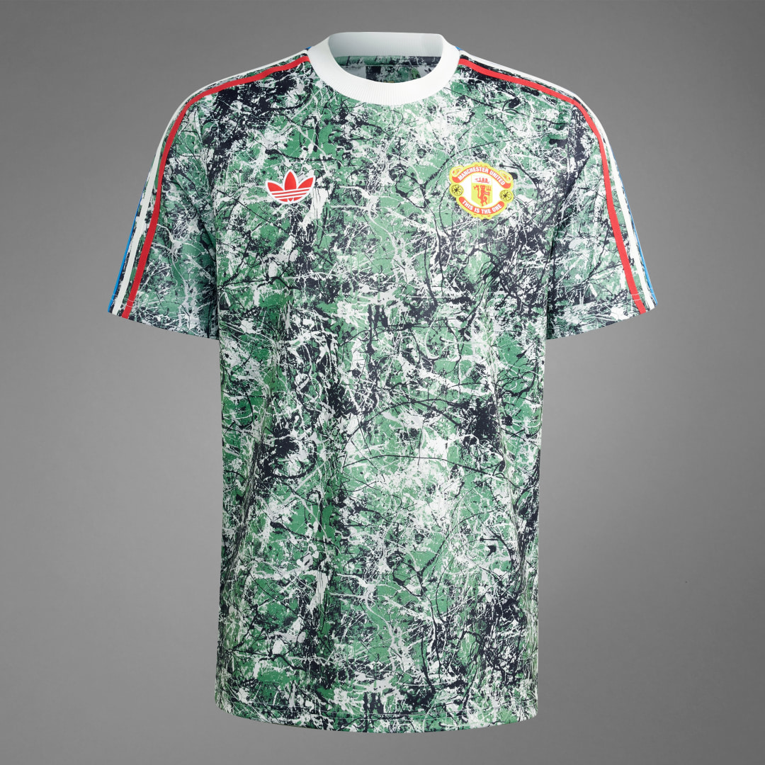 

adidas Playera Icon Manchester United Stone Roses Originals Hombre, Multicolor