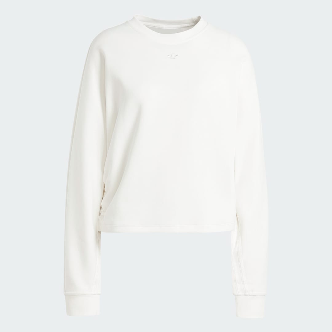 Adidas Ruched 3-Stripes Loose Sweatshirt
