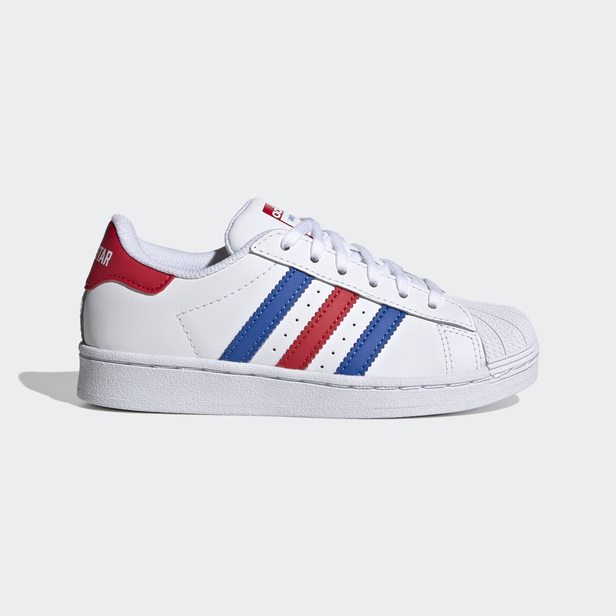 zapatillas adidas blancas con lineas azules