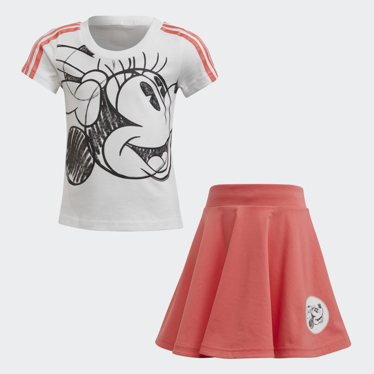 adidas shirt and skirt set